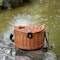 Vintiquewise Wicker Fishing Creel with Faux Leather Shoulder Strap QI003415 - alternate 6